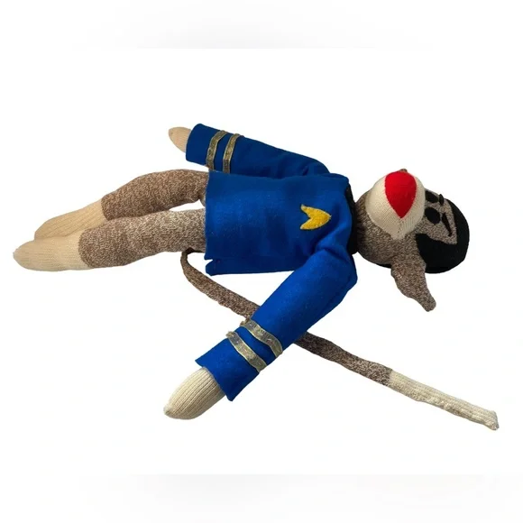 Spock Monkey Sock Monkey Trekkie Sci-fi Star Trek Collectible Plush Animal OAAK - Picture 4 of 4